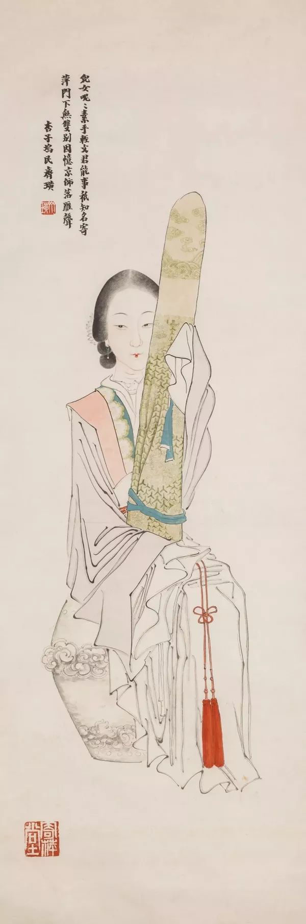 衰年变法后,齐白石人物画从早期的工笔写实,慢慢转向写意简率粗放