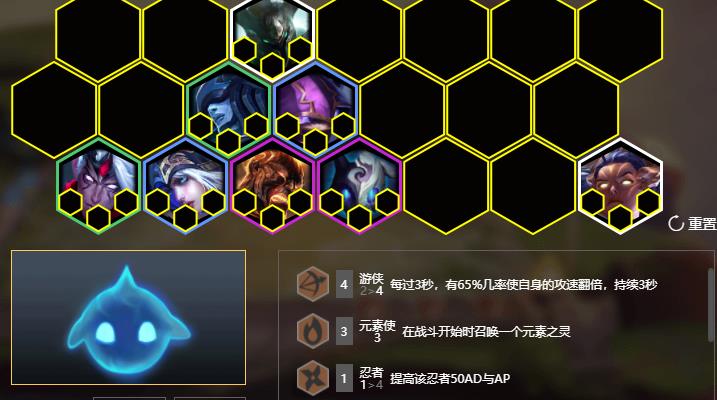 lol:云顶之弈暗影元素游侠 高强度阵容助你吃鸡