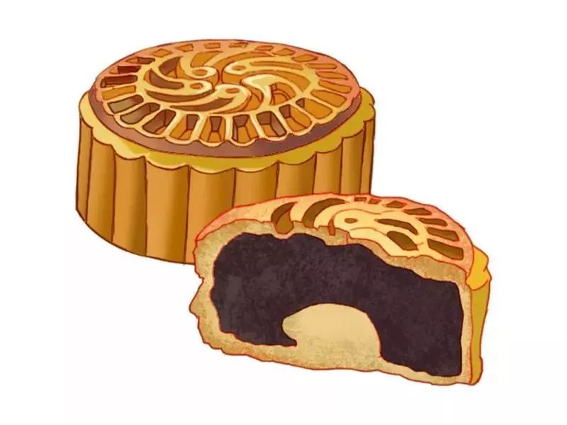 red bean paste mooncake