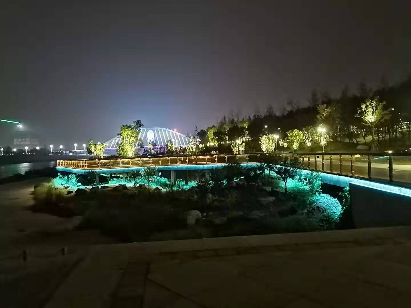 漯河沙澧河畔夜景