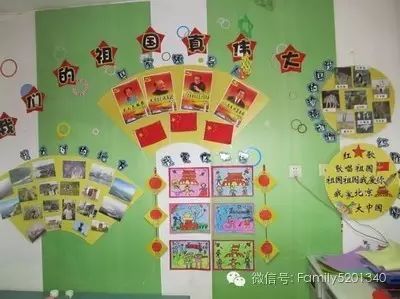 幼儿园环创 | 国庆节主题墙布置图参考