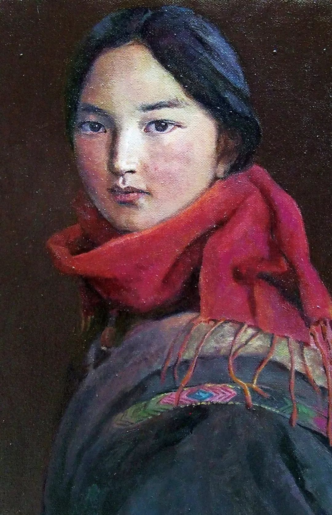 杨少彤 《藏女顿珠旺姆》 布面油画 50×60cm 2019年 返回搜