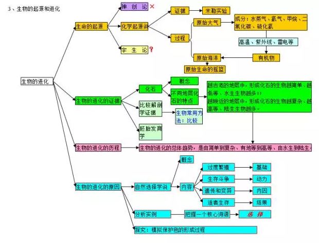 2020考生:初中生物思维导图解析大全 自主招生辅导