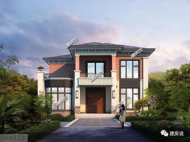 建房说别墅新中式图片二层设计图,带农村全集别墅大阁楼迷你世界图片