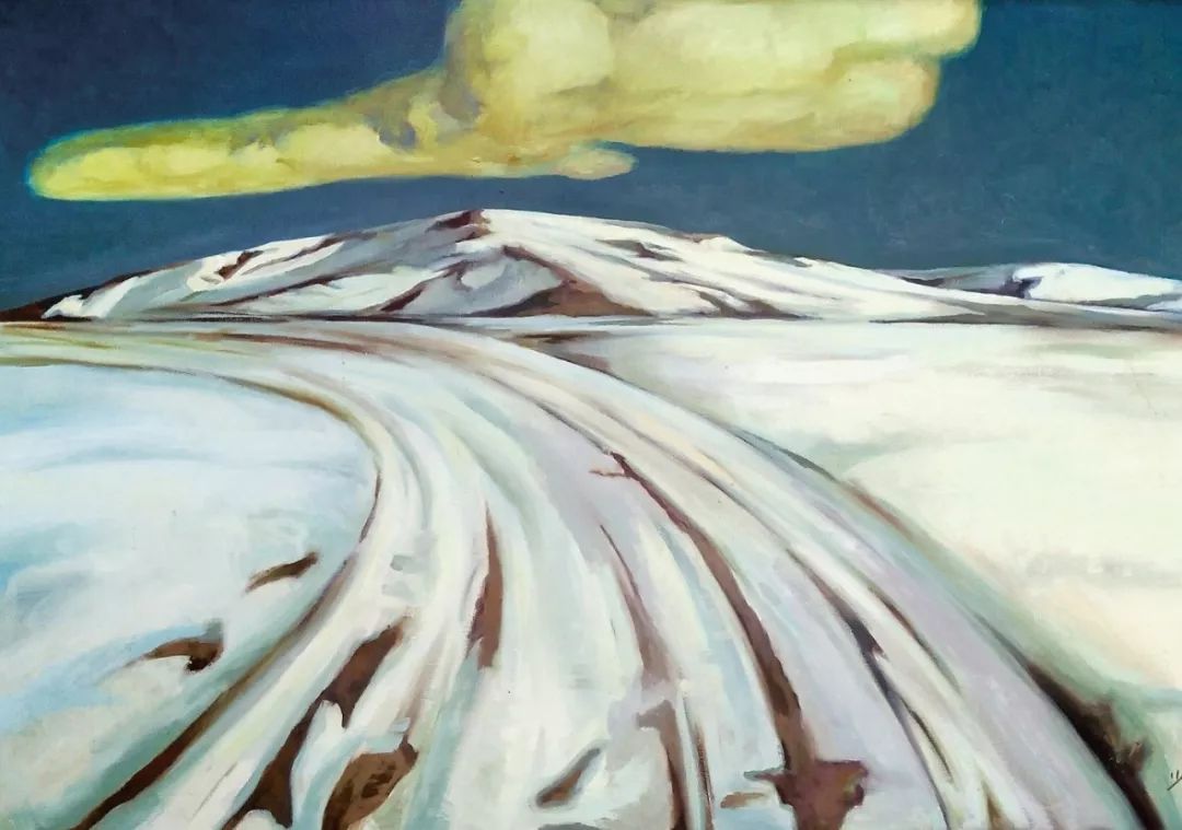 杨少彤《感受雪山》布面油画 80×100cm 1995年