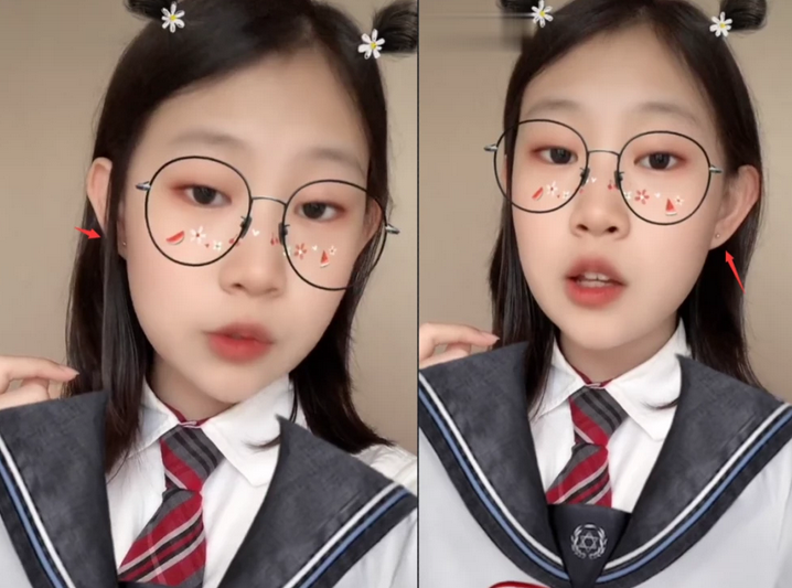 比如说黄磊的女儿黄多多,今年13岁,只比沈佳润大一岁,之前也因为染发