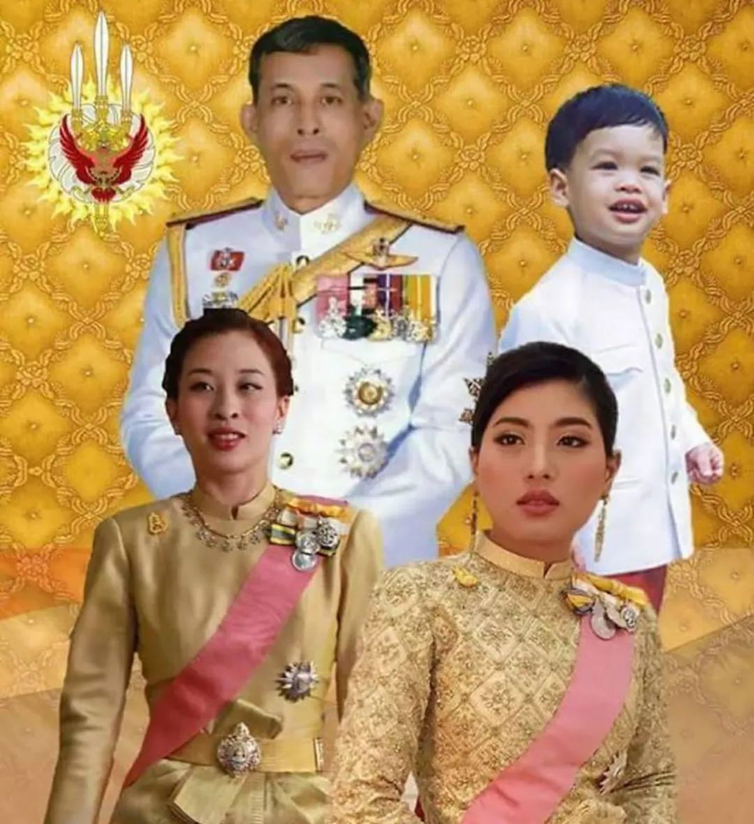 泰王女儿气质惊艳,可遇到华裔美女立马被比下去,还好有王后压轴