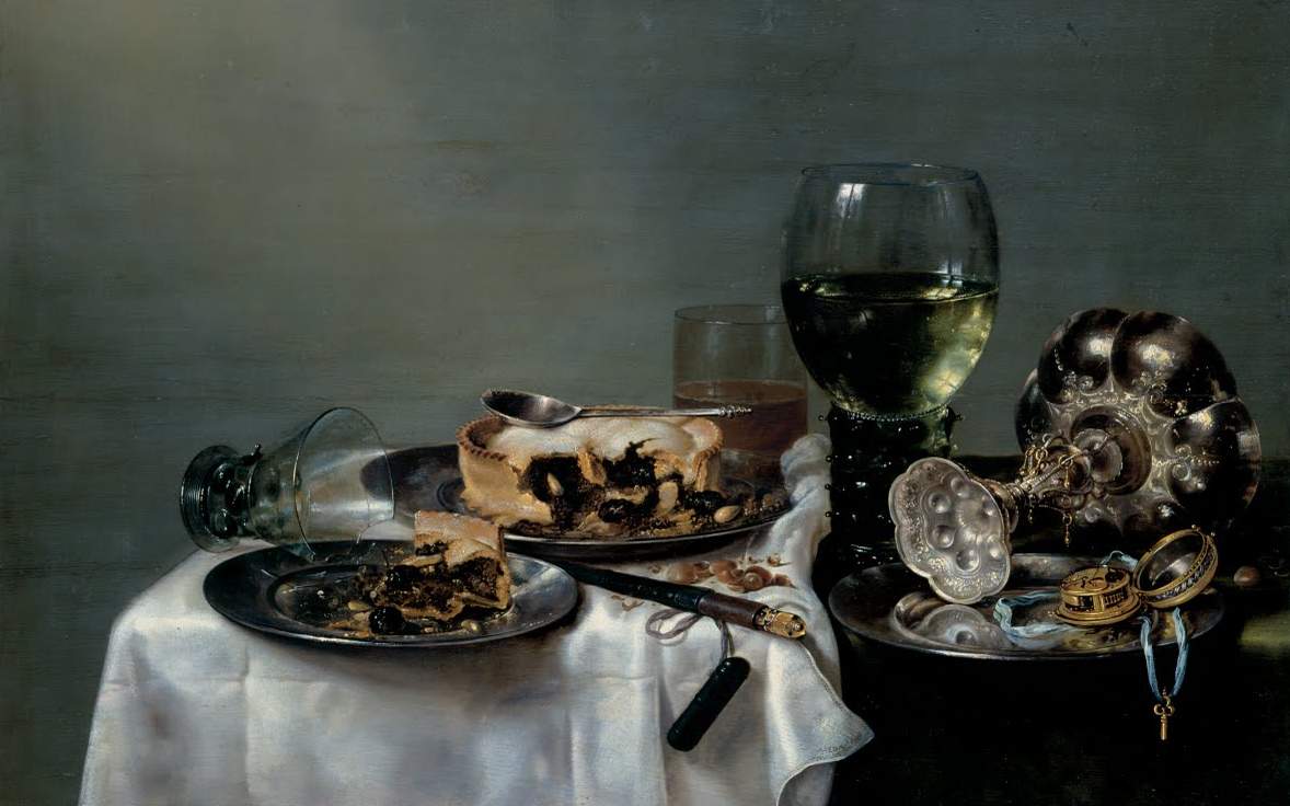 荷兰著名画家威廉·克莱兹·海达经典静物写实油画作品欣赏_画面