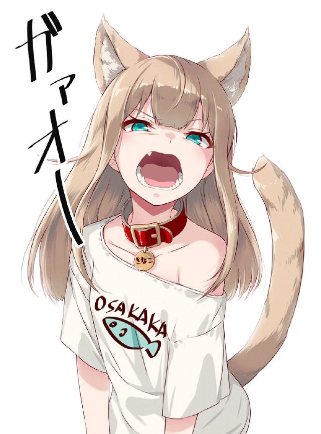 原创当家里的烦人猫变成了萌妹子知名画师40原再出新作
