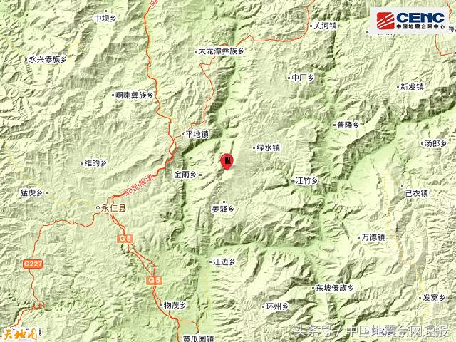 四川凉山州会理县发生3.3级地震