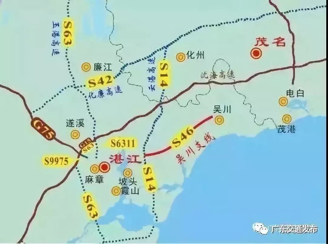 汕湛高速公路云湛段吴川支线再传新进展