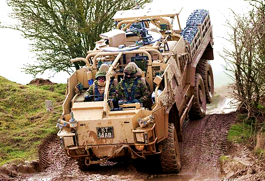 该战术支援车由英国supacat公司研制,正在巴布科克公司的"豺狼"2生产
