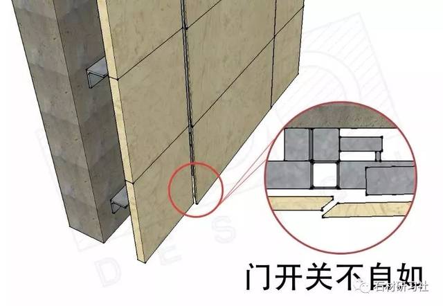 技术分享 | 石材拼接工艺及"石材/木饰面/壁纸"暗门工艺节点解析