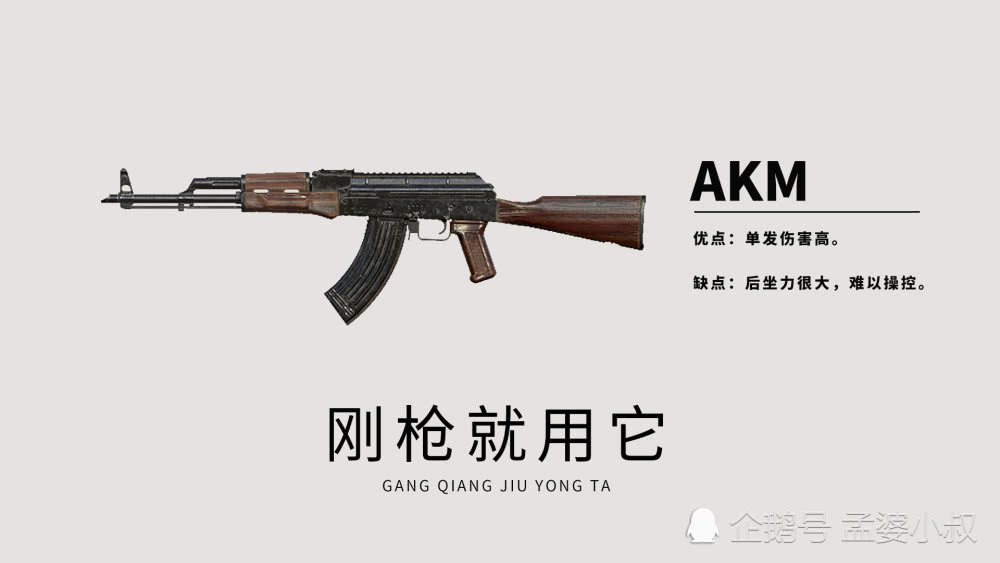 和平精英:刚枪用哪把枪?akm还是m762?还有其它选择吗?