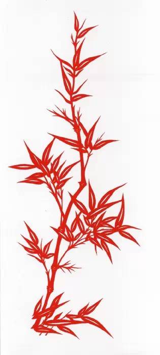 梅兰竹菊——剪纸四条屏