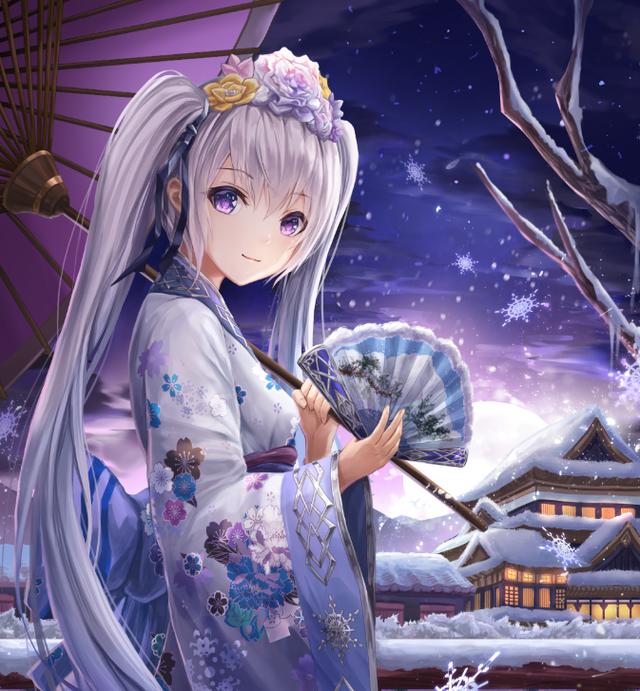 动漫美图欣赏:气质高雅,光彩照人的二次元和风