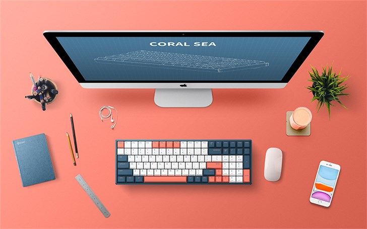 IQUNIX推出“珊瑚海”F96机械键盘