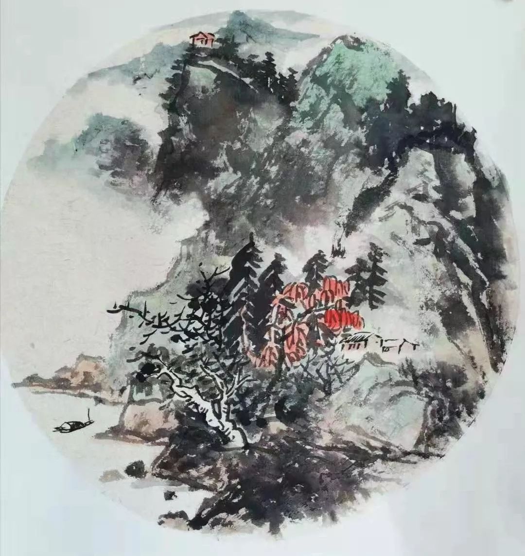 「艺术中国」——倪凤韵绘画作品赏析_山水