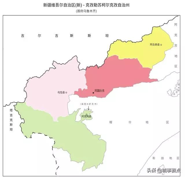 最全版新疆维吾尔自治区行政区划地图,下辖行政单位个