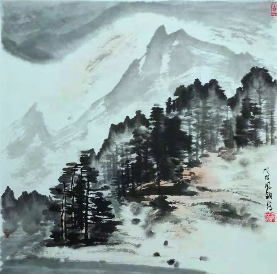 「艺术中国」——倪凤韵绘画作品赏析_山水