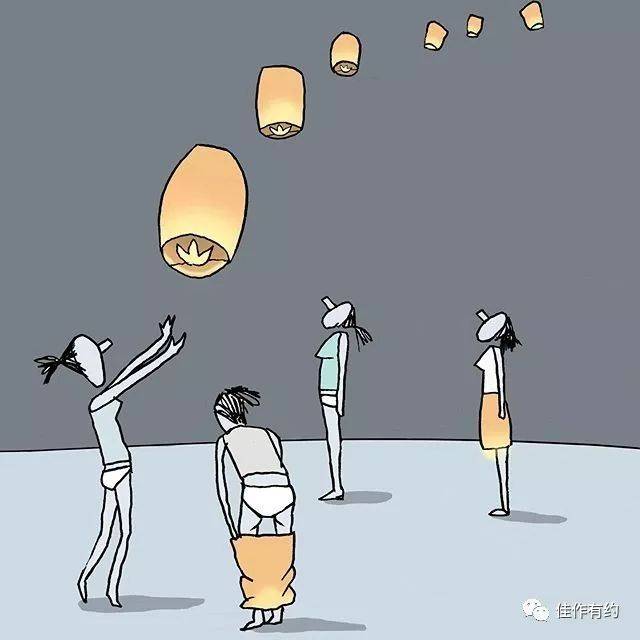一组既幽默又寓意深刻的插画,看懂的人都会心一笑