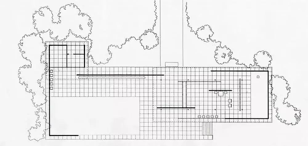 △ mies van der rohe | 巴塞罗那德国馆实景 由此我们尝试着站在