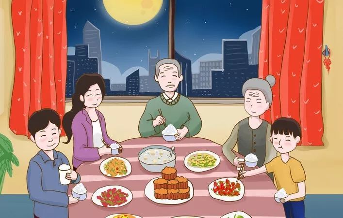中秋作为团圆节,山西人特别重视全家团圆,中午在一起吃团圆饭(吃饺子