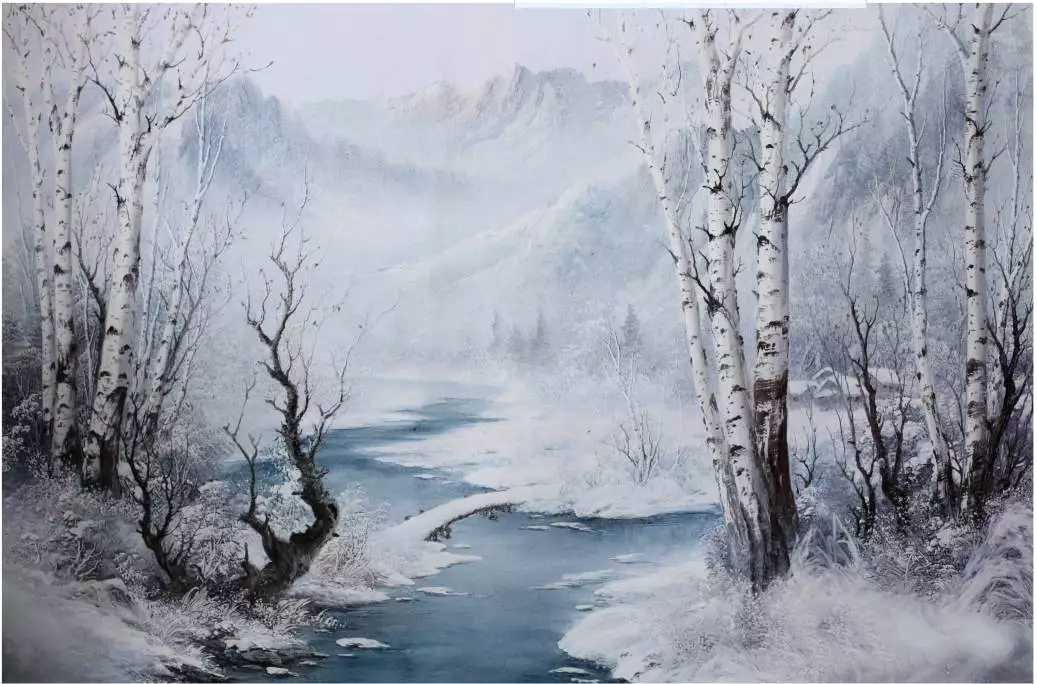 你一定没见过的风景油画刀画画稿