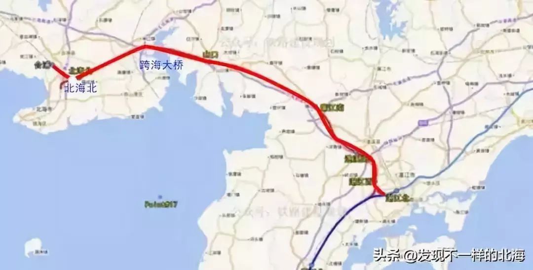 合湛高铁新消息山口站可能有变改为合浦东港站设在白沙镇了