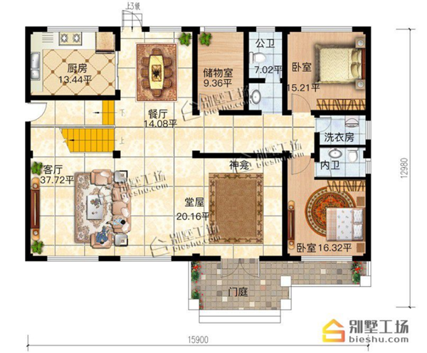 农村二层落地窗房子设计图,在家享美景不要太赞