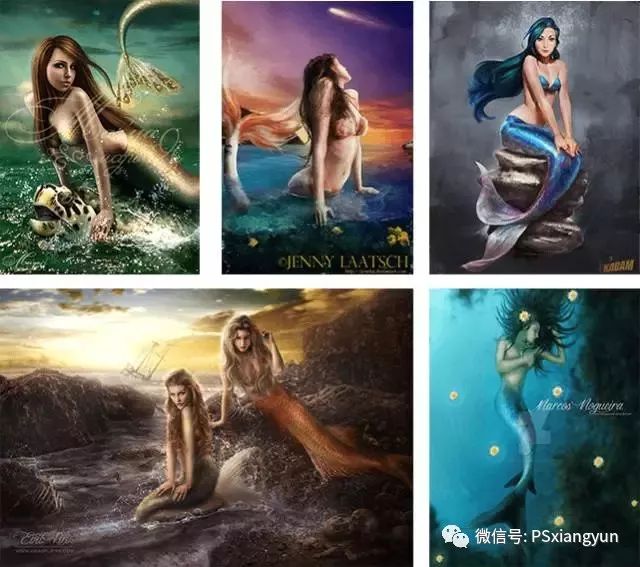 ps教程 : 合成美人鱼