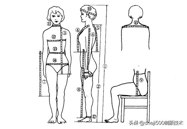 量体要点详解特出体及男女长度测量标准围度放松量参考表