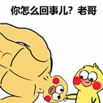 肌肉大黄鸡与小黄鸡系列表情包