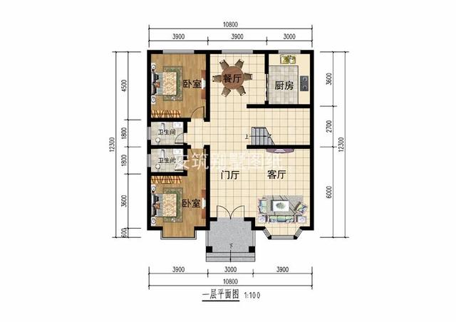 8x10农村房屋设计图,8*10自建房平面布局图 农村别墅潮流你跟上了吗?开间10米的户型这样建房,绝对没差!