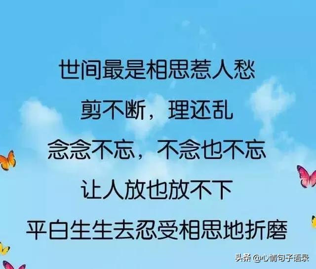 人,怕是到老,也逃脱不了一个情字