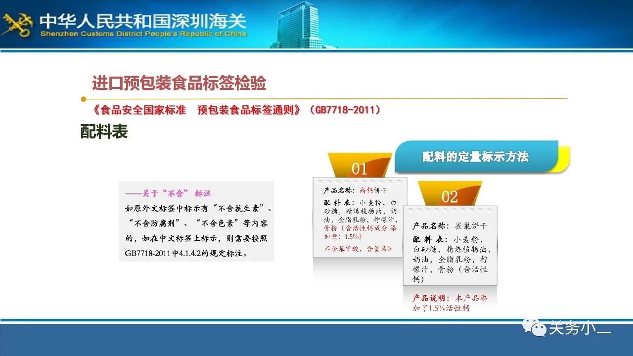 各种进口预包装食品标签案例分析