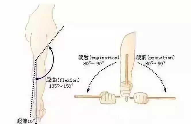 肘关节检查——特殊检查 mills征:患者肘部伸直,腕部屈曲,将前臂旋前