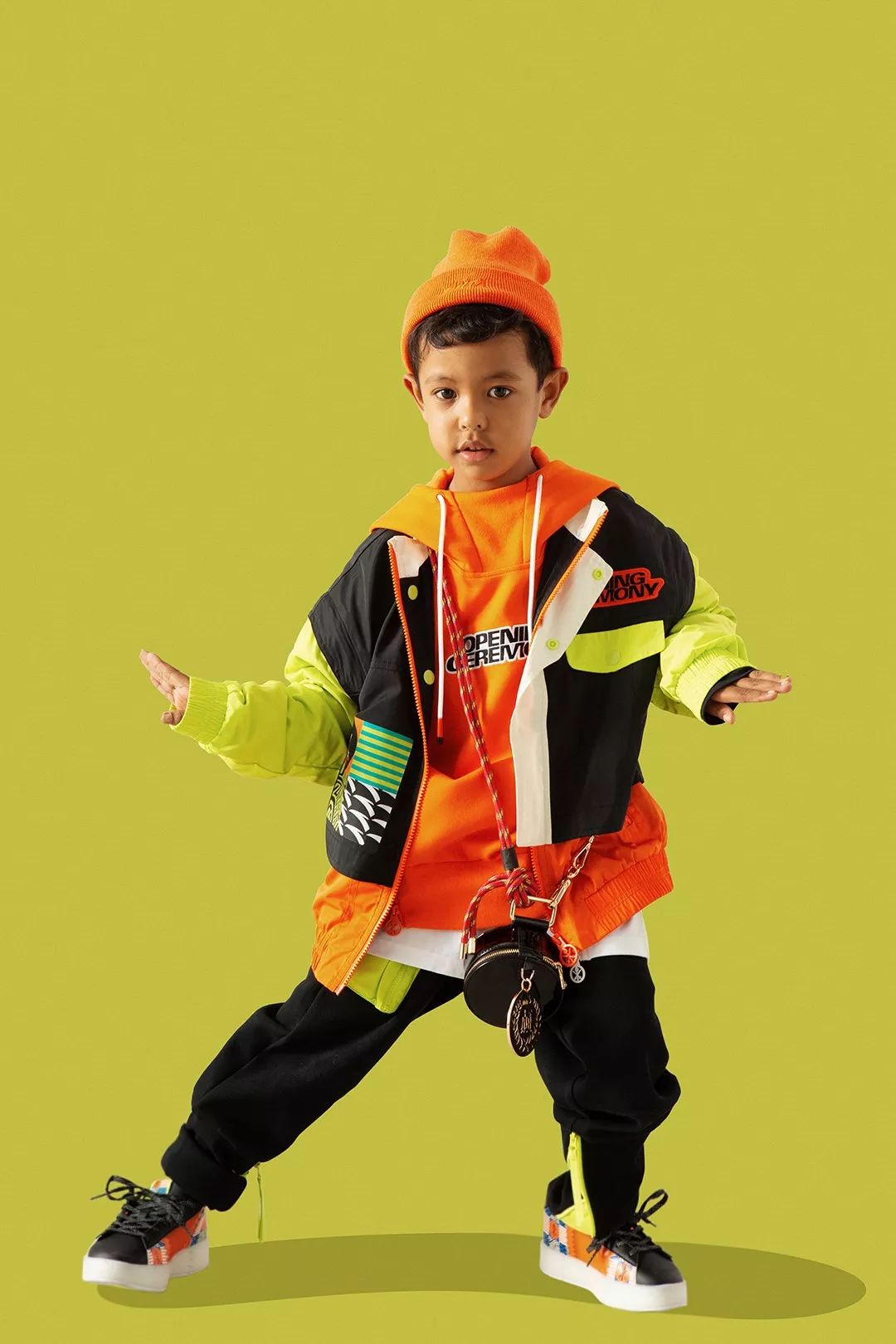 造型示范:anta kids x opening ceremony_leon