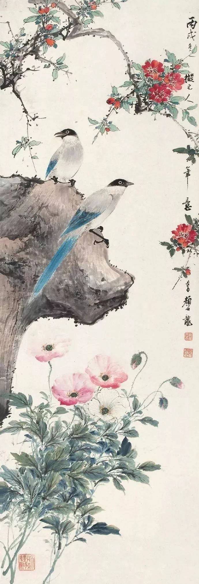 颜伯龙(1898─1954)民国时期北方京津画派著名的花鸟画家,工山水