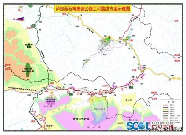 但实质上路线相连,可看做一条绵苍巴高速公路