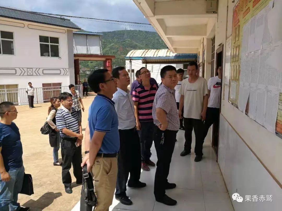 富民县县委副书记,县长李旭东一行到赤鹫镇调研农村集体产权制度改革