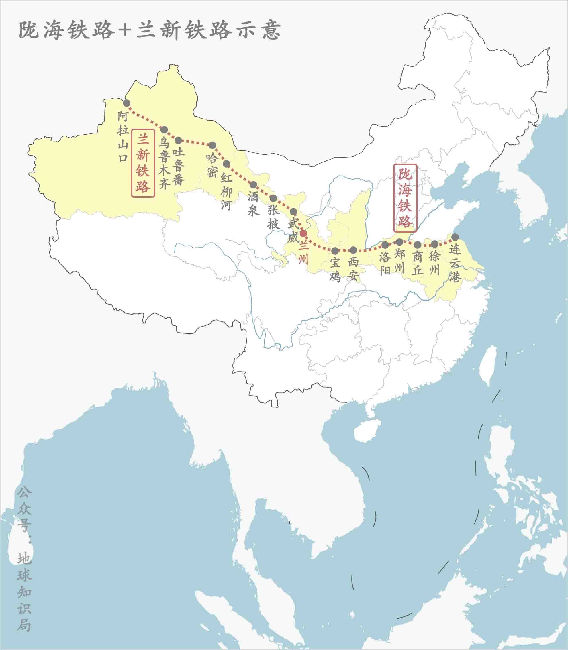 需要巨大的投入和决心才能成功▼而相较陇海铁路,兰新铁路沿线人口更