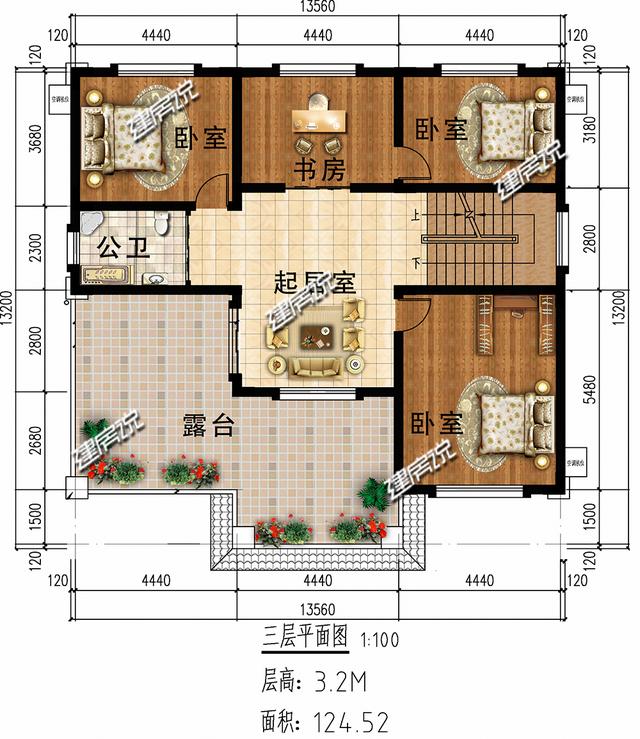 微信公众号:建房说,免费领取别墅图纸设计