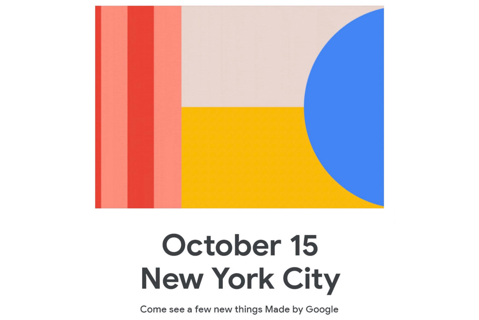 谷歌10月15日举办发布会，Pixel4系列要来了
