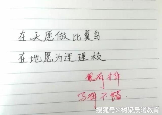 像这位高中语文学霸在深夜里所写下的这封情书就感动不少的网友,而且