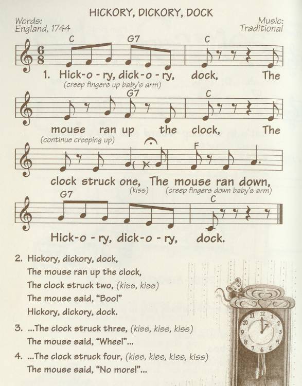 【wee sing for baby】hickory dickory dock