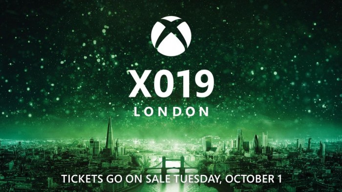 [图]伦敦X019游戏大会门票将于10月1日正式开卖