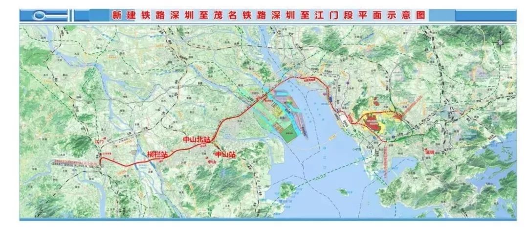 西丽,深圳机场为站,滨海湾,南沙,横栏,中山北为高架站,江门站为
