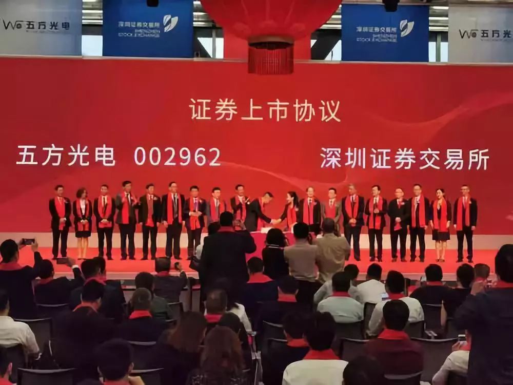 今日上午,湖北五方光电股份有限公司在深交所挂牌上市 今日上午,湖北五方光电股份有限公司在深交所挂牌上市