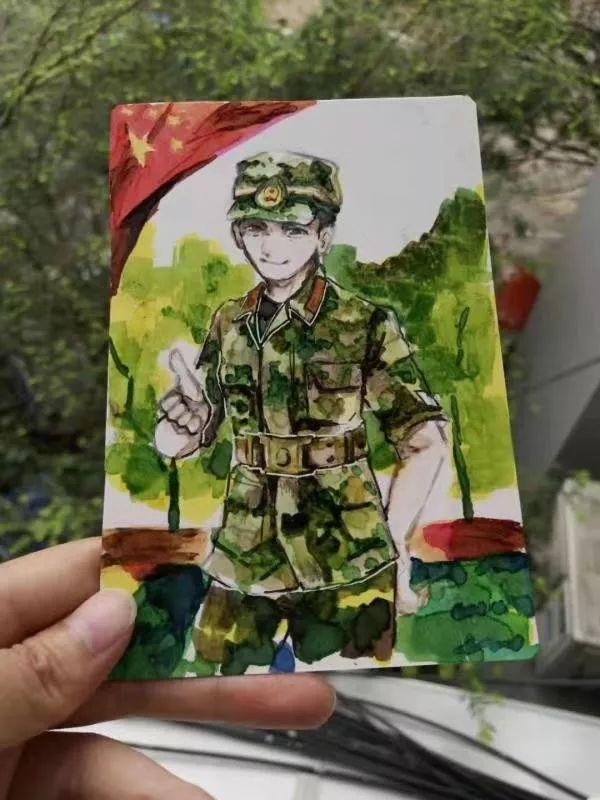 很萌!川农新生手绘15副漫画,记录军训时光致敬可爱的人